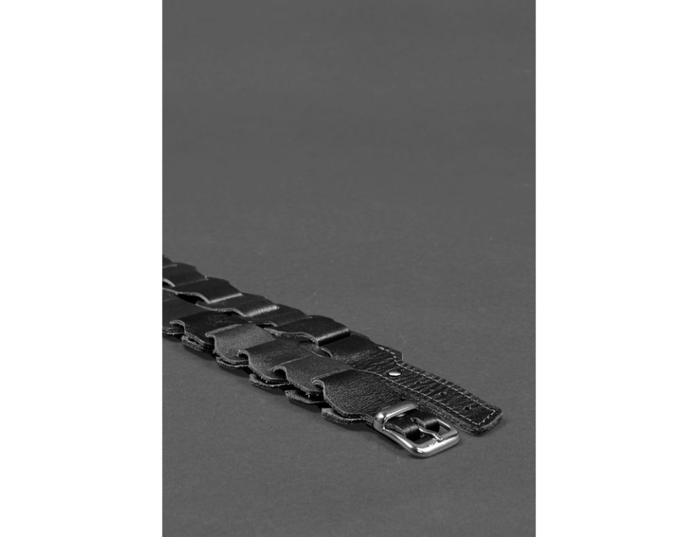 Чорний шкіряний ремінь Blanknote BN-BELT-1-g - Фотографія № 3