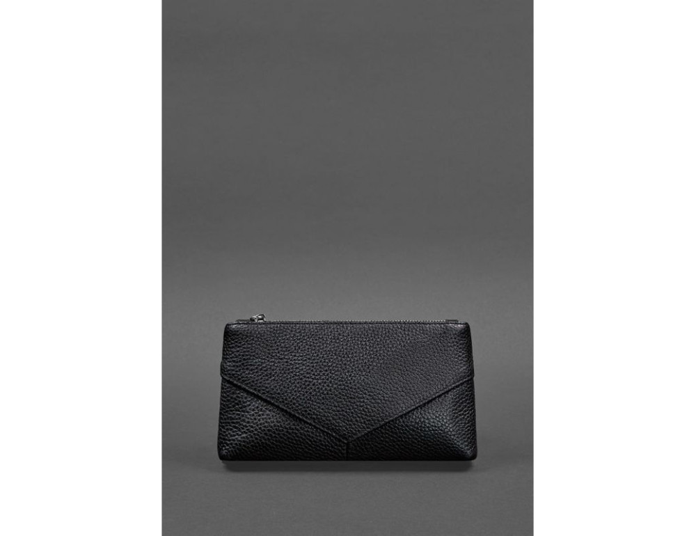 Жіноча шкіряна косметичка чорна Blancnote BN-CB-1-onyx - Фотографія № 4