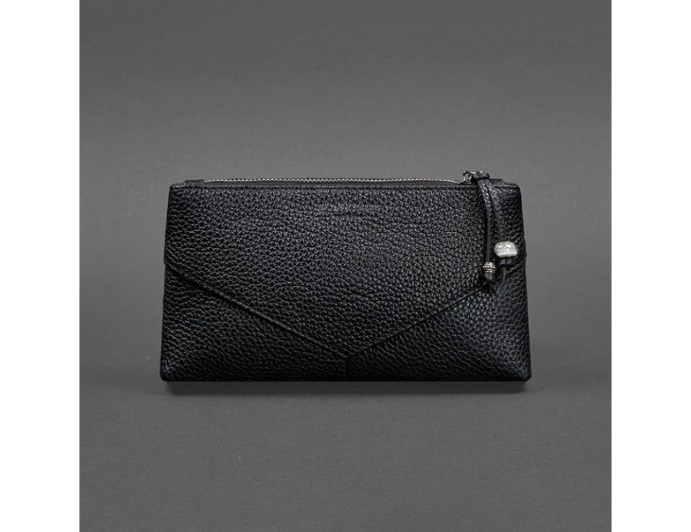 Жіноча шкіряна косметичка чорна Blancnote BN-CB-1-onyx - Фотографія № 5