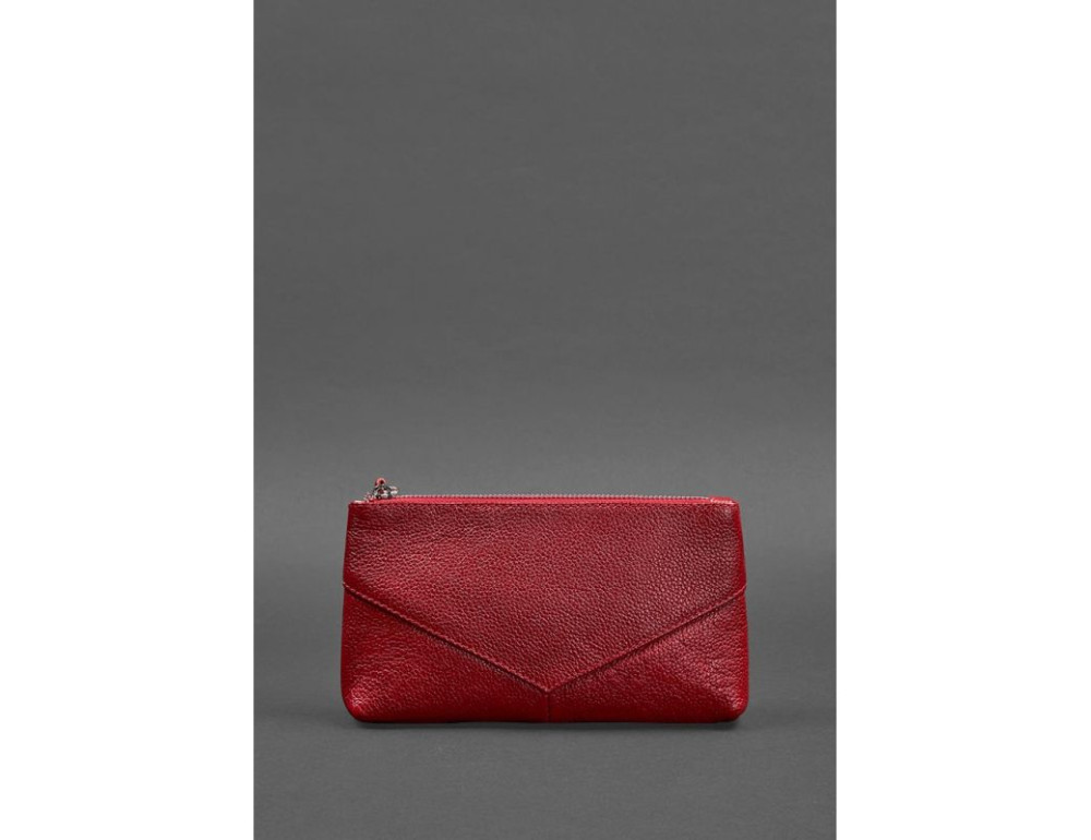 Шкіряна жіноча косметичка червона Blancnote BN-CB-1-rubin - Фотографія № 4