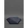 Жіноча шкіряна косметичка Краст темно-синя Blanknote BN-CB-2-navy-blue