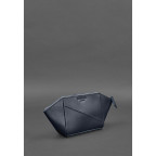 Жіноча шкіряна косметичка Краст темно-синя Blanknote BN-CB-2-navy-blue - Фотографія № 101