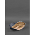 Жіноча шкіряна косметичка Краст темно-синя Blanknote BN-CB-2-navy-blue - Фотографія № 104