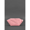 Жіноча рожева шкіряна косметичка Краст Blanknote BN-CB-2-pink-peach