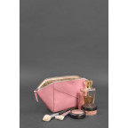 Жіноча рожева шкіряна косметичка Краст Blanknote BN-CB-2-pink-peach - Фотографія № 102