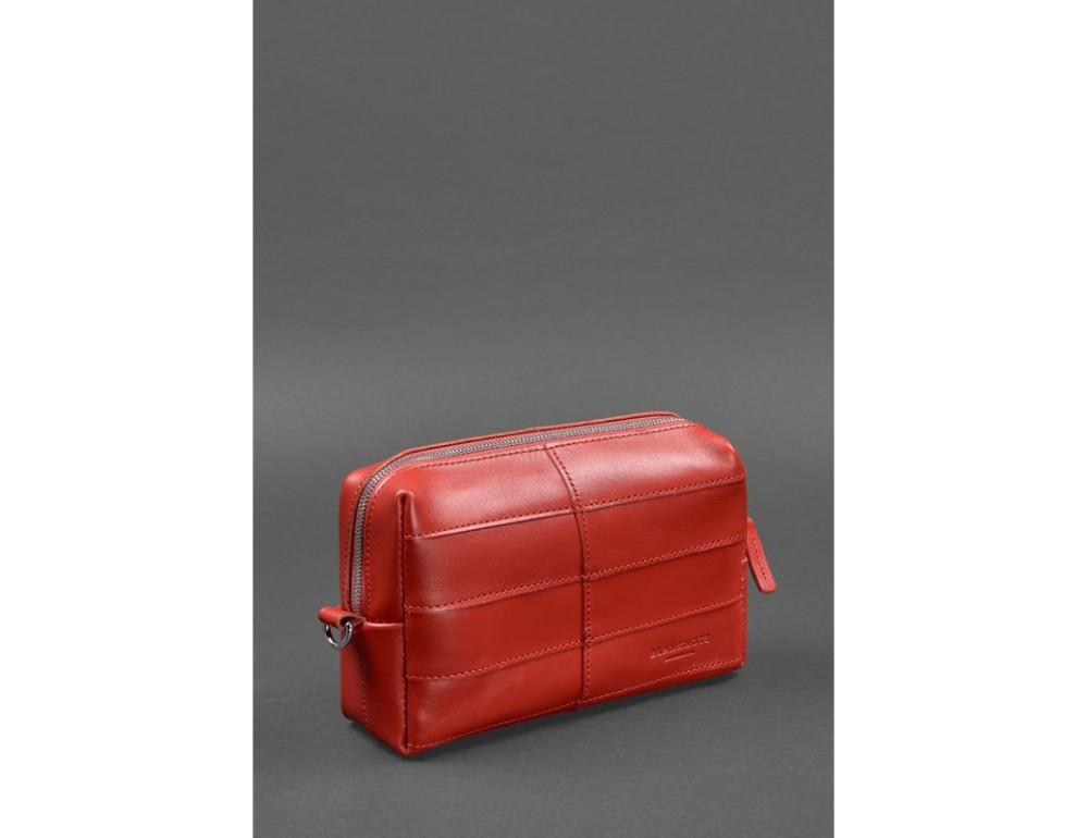 Шкіряна косметичка-несесер 3.1 Червоний краст BN-CB-3-1-red - Фотографія № 3