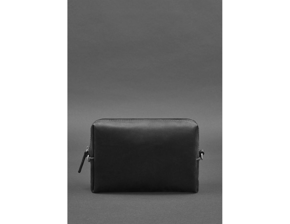 Шкіряна косметичка-несесер 3.0 Чорна Crazy Horse Blancnote BN-CB-3-g-kr - Фотографія № 3