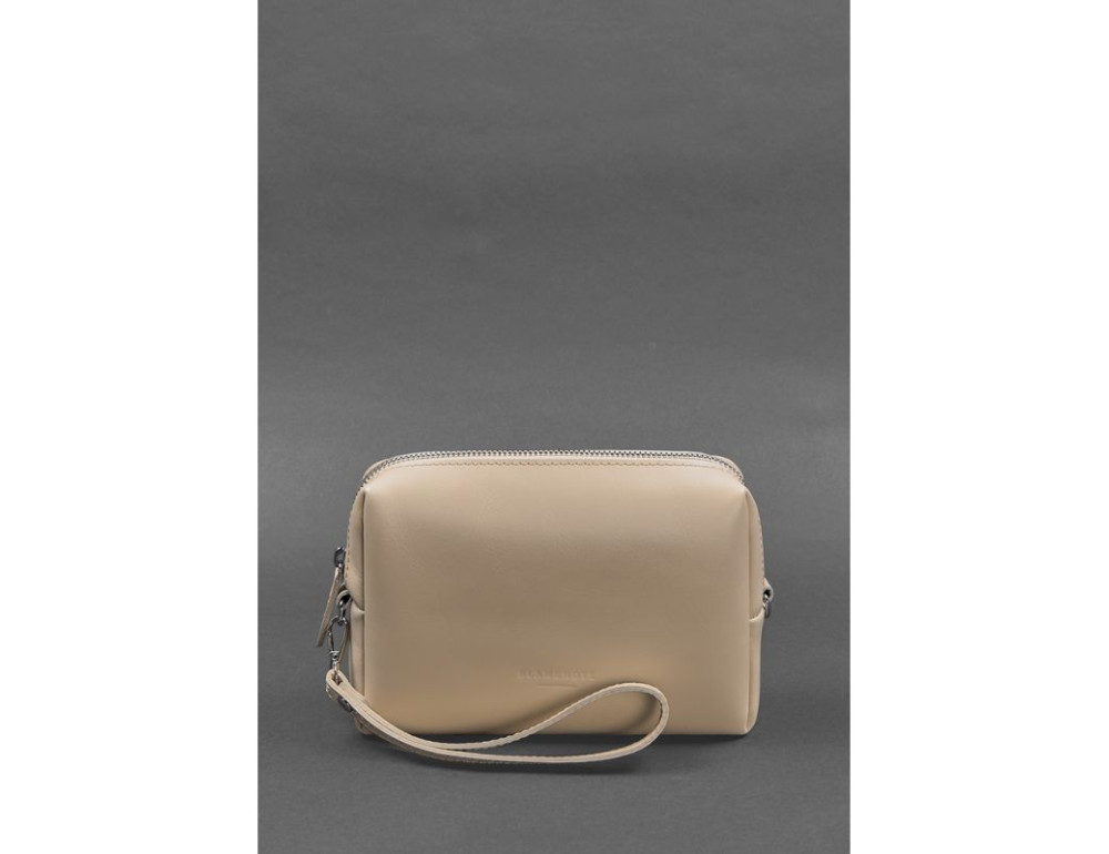Шкіряна косметичка-несесер 3.0 Світло-бежева Blanknote BN-CB-3-light-beige - Фотографія № 2