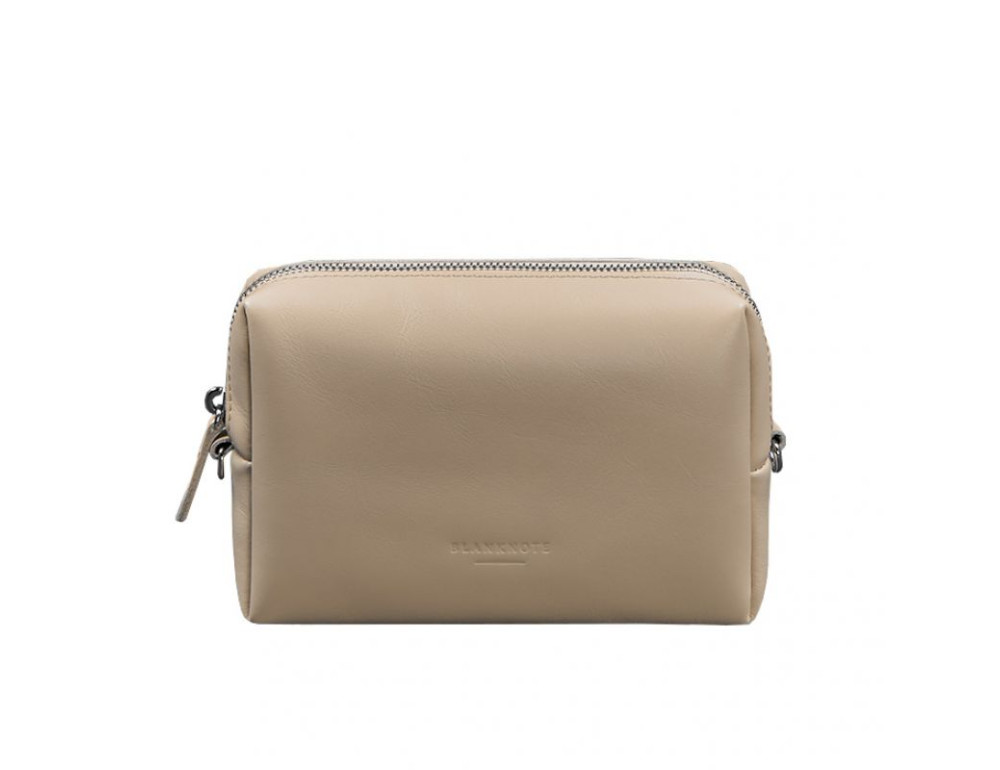 Шкіряна косметичка-несесер 3.0 Світло-бежева Blanknote BN-CB-3-light-beige - Фотографія № 6
