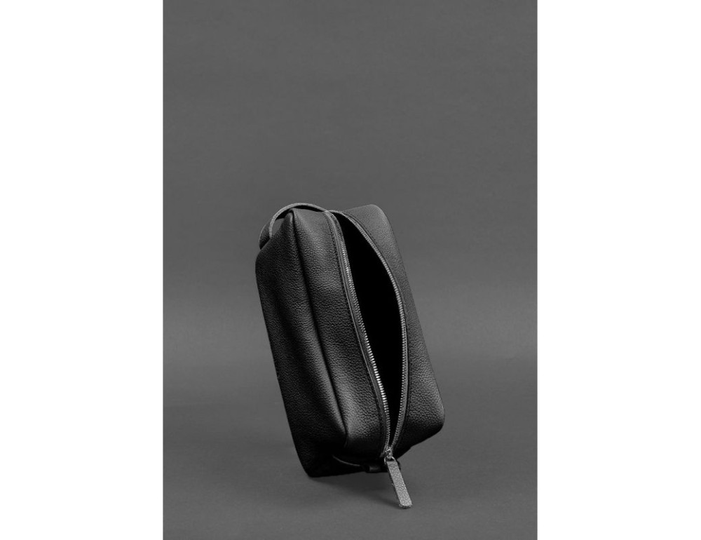 Чорний шкіряний несесер Blancnote BN-CB-6-ONYX - Фотографія № 5