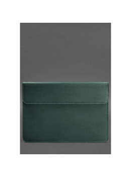 Кожаный чехол-конверт на магнитах для MacBook Pro 15-16'' Зеленый BN-GC-12-iz