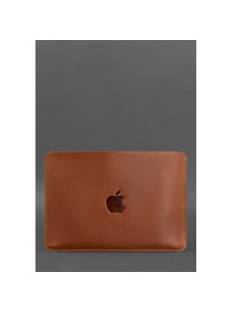 Горизонтальный кожаный чехол для MacBook Pro 14'' Светло-коричневый BN-GC-20-k-kr