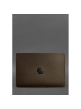 Горизонтальный кожаный чехол для MacBook Pro 14'' Темно-коричневый BN-GC-20-o