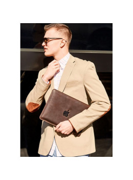 Кожаный чехол для MacBook Air/Pro 13'' Темно-коричневый Blancnote BN-GC-7-o