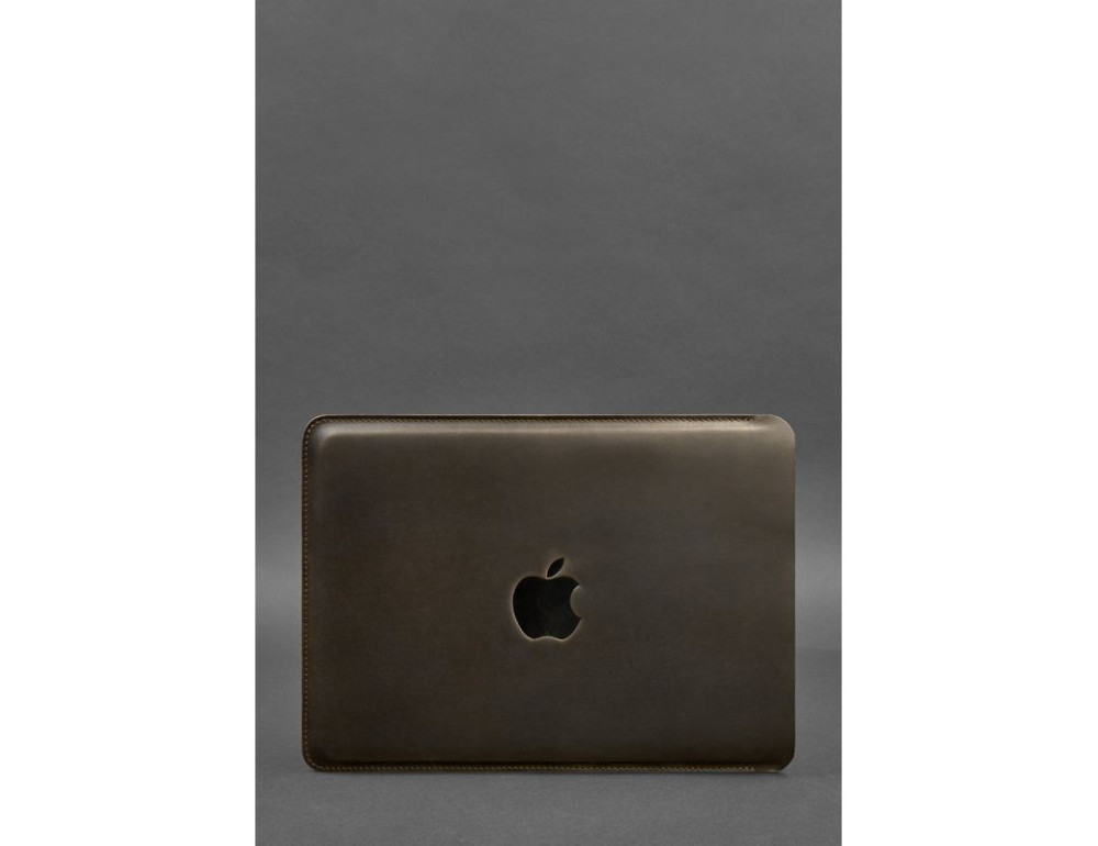 Кожаный чехол для MacBook Air/Pro 13'' Темно-коричневый Blancnote BN-GC-7-o - Фото № 2