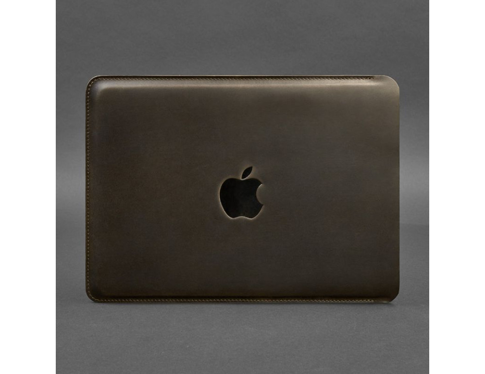 Кожаный чехол для MacBook Air/Pro 13'' Темно-коричневый Blancnote BN-GC-7-o - Фото № 5