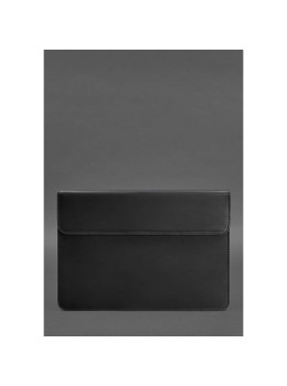 Кожаный чехол-конверт на магнитах для MacBook Air/Pro 13'' Черный Blanknote BN-GC-9-g-kr
