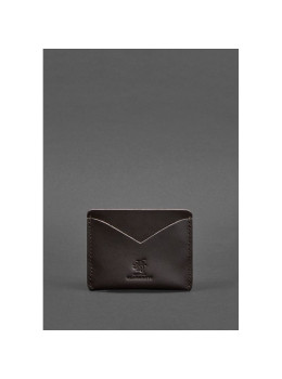 Кожаная визитница 5.0 коричневая BN-KK-5-choko