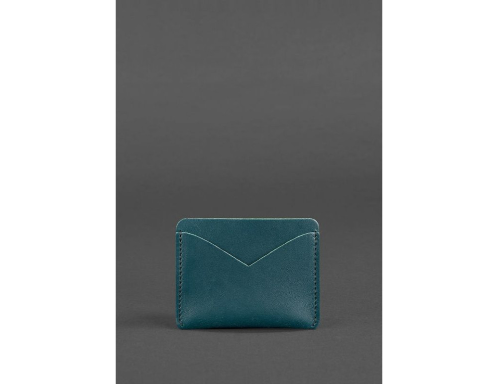 Жіноча шкіряна візитниця 5.0 зелена Blancnote BN-KK-5-malachite - Фотографія № 3