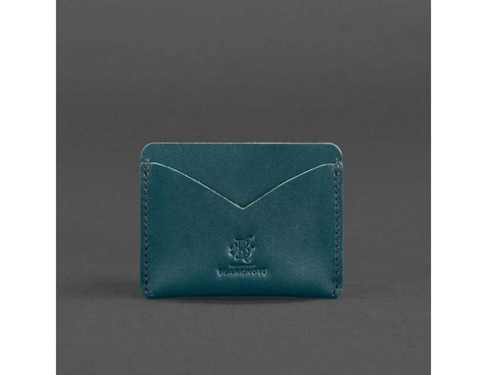 Жіноча шкіряна візитниця 5.0 зелена Blancnote BN-KK-5-malachite - Фотографія № 4
