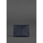 Шкіряна візитниця 5.0 темно-синя Blancnote BN-KK-5-navy-blue - Фотографія № 100