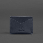 Шкіряна візитниця 5.0 темно-синя Blancnote BN-KK-5-navy-blue - Фотографія № 103
