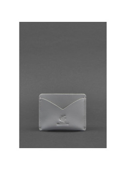 Женская кожаная визитница 5.0 серая BN-KK-5-shadow