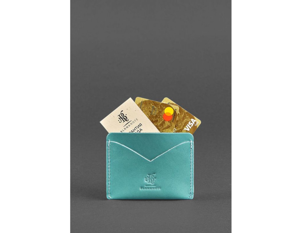 Жіноча шкіряна візитниця Blancnote BN-KK-5-tiffany - Фотографія № 2