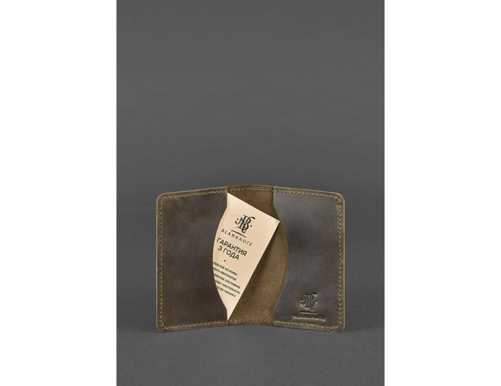 Шкіряний кард-кейс (візитниця) Blancnote BN-KK-6-o - Фотографія № 3
