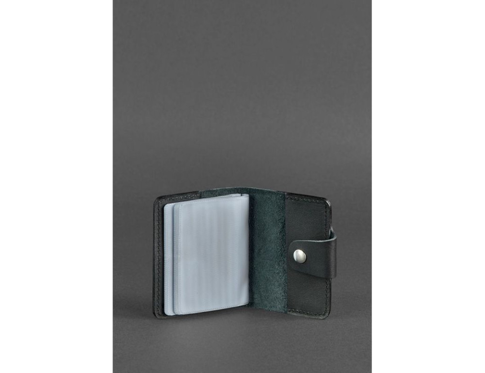 Шкіряний кард-кейс 7.1 (Книжка) чорний Blancnote N-KK-7-1-g - Фотографія № 3