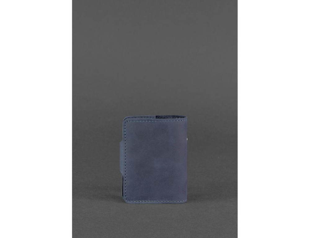Кожаный кард-кейс 7.1 (Книжечка) синий Blancnote BN-KK-7-1-nn - Фото № 4