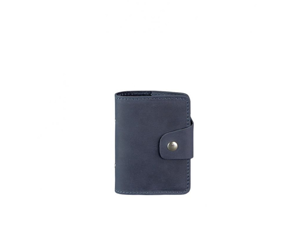 Кожаный кард-кейс 7.1 (Книжечка) синий Blancnote BN-KK-7-1-nn - Фото № 6