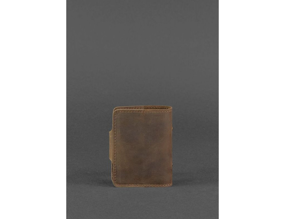 Кожаный кард-кейс 7.1 (Книжечка) темно-коричневый Blancnote BN-KK-7-1-o - Фото № 4