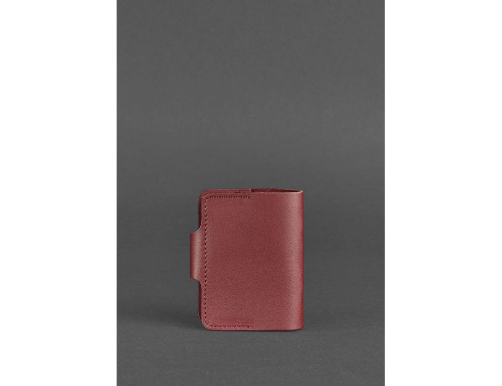Женский кожаный кард-кейс 7.1 (Книжечка) бордовый Blancnote BN-KK-7-1-vin - Фото № 4