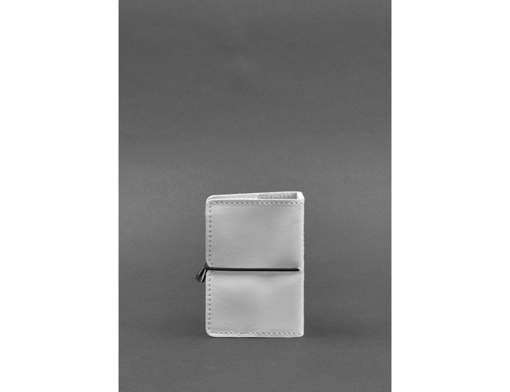 Женский кожаный кард-кейс 7.0 белый Краст BN-KK-7-light - Фото № 4