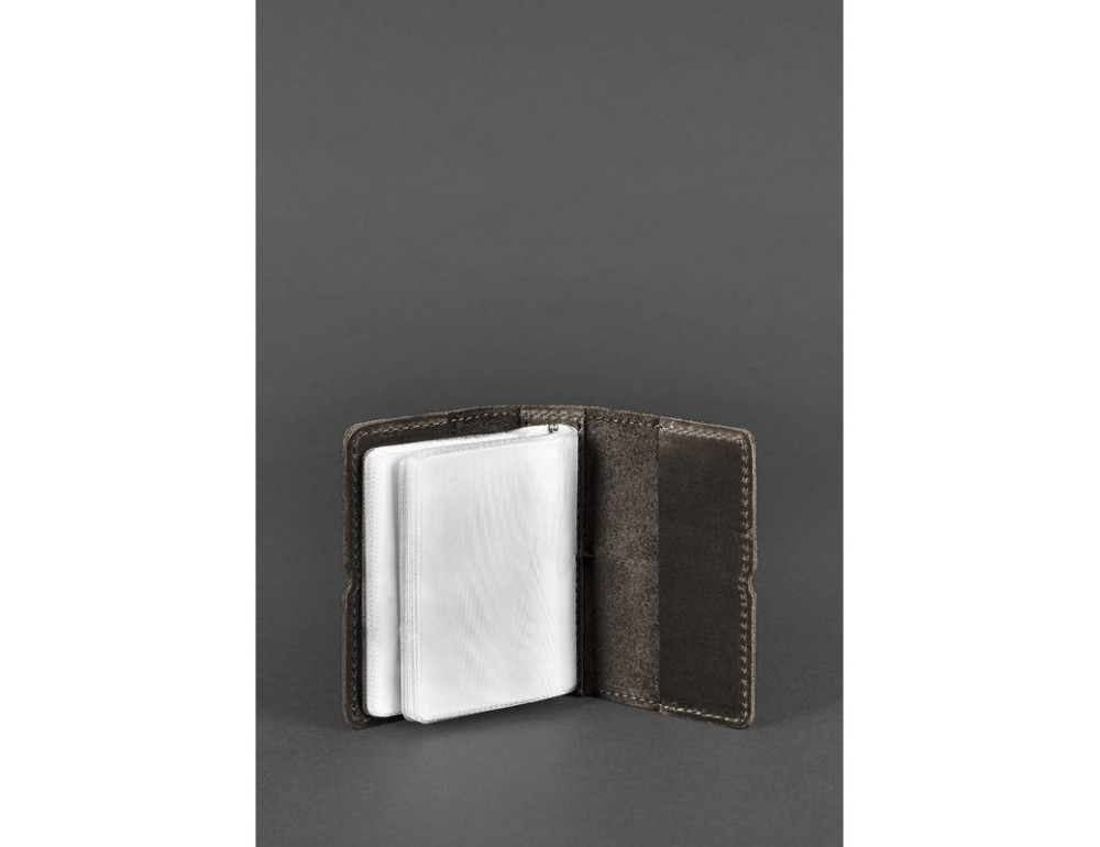 Шкіряний кард-кейс 7.0 темно-коричневий Blancnote BN-KK-7-o - Фотографія № 3