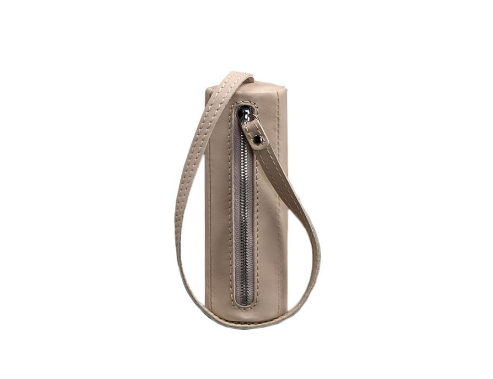 Світло-бежева шкіряна ключниця тубусна Blancnote BN-KL-3-light-beige - Фотографія № 5