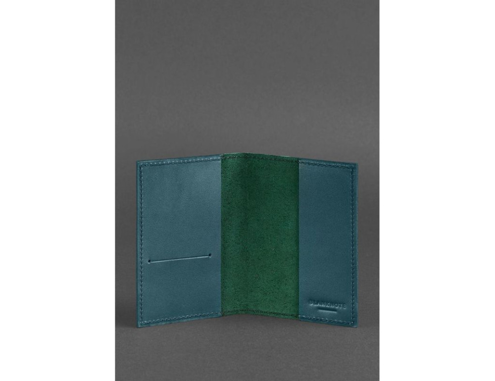 Обкладинка для паспорта 1.2 зелена Blancnote BN-OP-1-2-malachite - Фотографія № 3