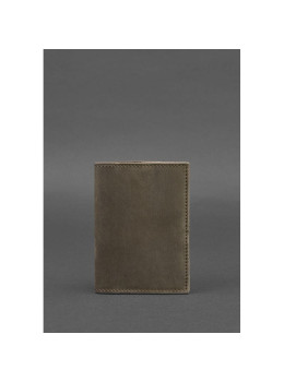 Кожаная обложка для паспорта 1.2 темно-коричневая Blancnote BN-OP-1-2-o