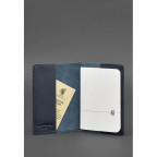Шкіряна обкладинка для паспорта 1.3 темно-синя Blancnote BN-OP-1-3-navy-blue - Фотографія № 101