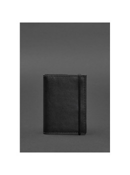 Кожаная обложка для паспорта 1.0 черная краст BN-OP-1-g