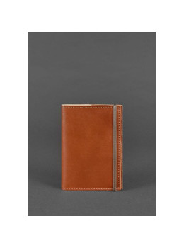 Кожаная обложка для паспорта 1.0 светло-коричневая Blancnote BN-OP-1-k