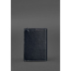 Кожаная обложка для паспорта 1.0 темно-синяя краст BN-OP-1-navy-blue - Фото № 103