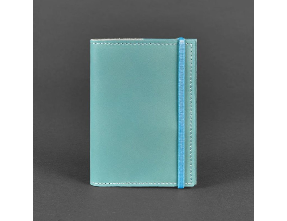 Шкіряна обкладинка для паспорта 1.0 бірюзова Blancnote BN-OP-1-tiffany - Фотографія № 5