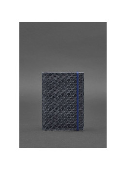 Синяя обложка для паспорта из кожи Blancnote BN-OP-2-nn-karbon