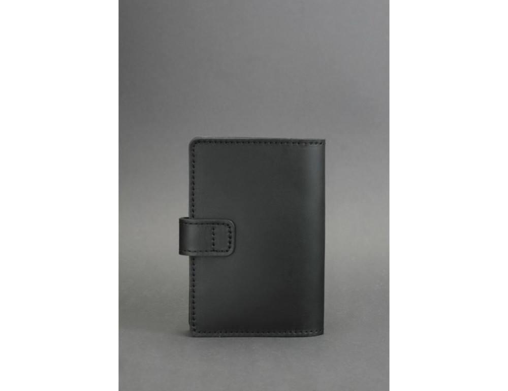Шкіряна обкладинка для паспорта 3.0 чорна Blancnote BN-OP-3-g - Фотографія № 4