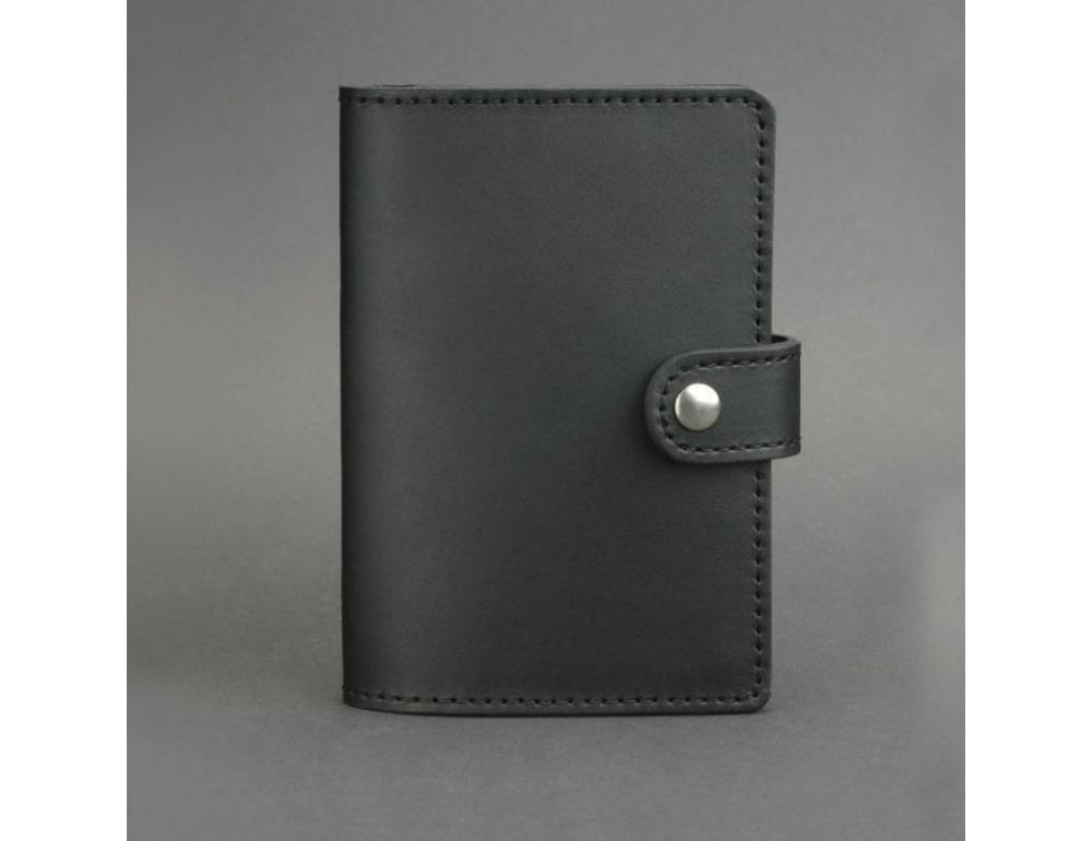 Шкіряна обкладинка для паспорта 3.0 чорна Blancnote BN-OP-3-g - Фотографія № 5