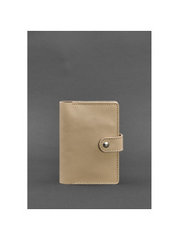 Кожаная обложка для паспорта 3.0 светло-бежевая BN-OP-3-light-beige
