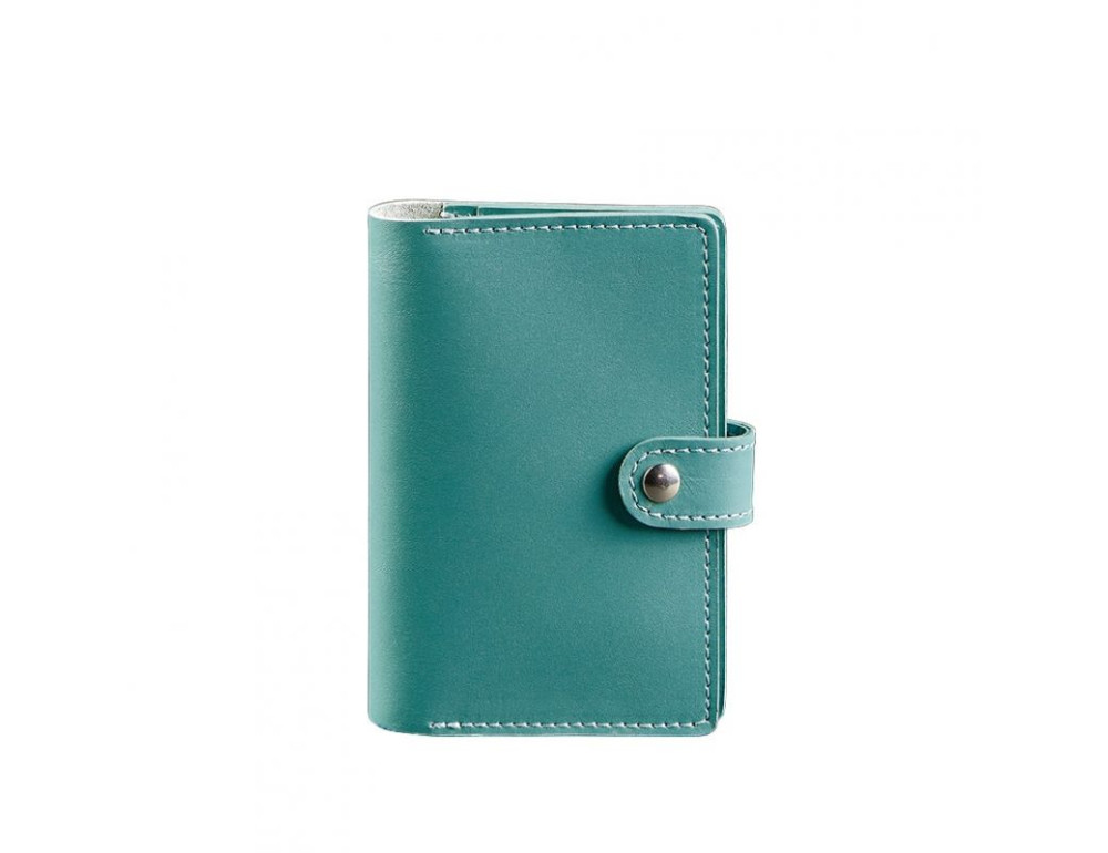 Шкіряна обкладинка для паспорта 3.0 бірюзова Blancnote BN-OP-3-tiffany - Фотографія № 7