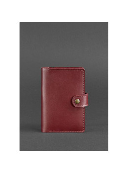 Кожаная обложка для паспорта 3.0 бордовая Blancnote BN-OP-3-vin